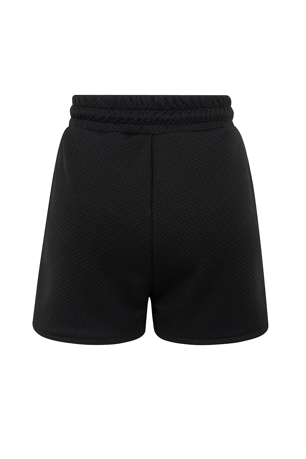BLACK TRACKSUIT QUILTED SHORTS - Image 9
