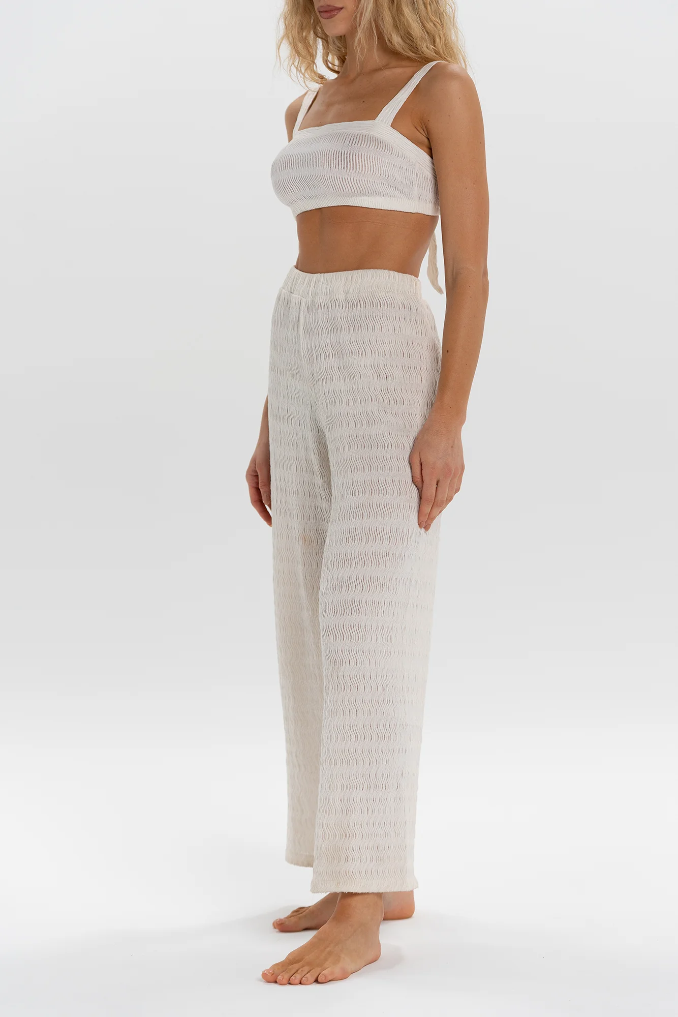 WHITE HULA CROP TOP - Image 3